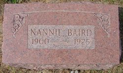 Nancy F. “Nannie” <I>Ramage</I> Baird 