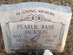 Pearlie Bass Jackson 
