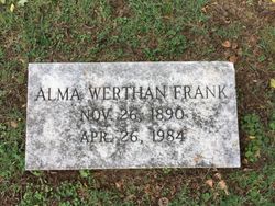 Alma <I>Werthan</I> Frank 