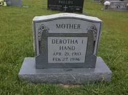 Derotha Ilene “Dorthy” <I>Pulliam</I> Hand 