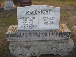 Rev Robert MacKnight 