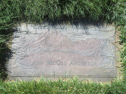 Ann <I>McGee</I> Anderson 