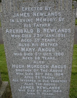Mary <I>Angus</I> Newlands 