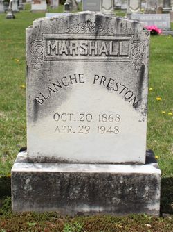 Blanche Preston <I>Sebrell</I> Marshall 