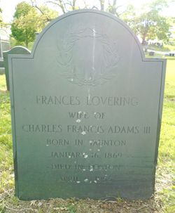 Frances <I>Lovering</I> Adams 