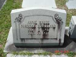Annie Maude <I>Burnham</I> Strickland 