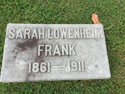 Sarah <I>Lowenheim</I> Frank 