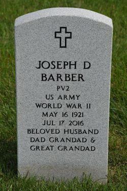 Joseph D Barber 
