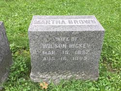 Martha “Mattie” <I>Brown</I> Rickey 