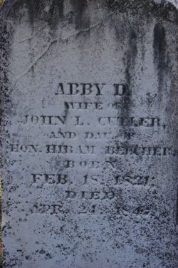 Abby D. <I>Belcher</I> Cutler 