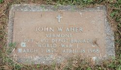 Pvt John W Aher 