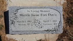 Myrtle Irene <I>Frei</I> Davis 