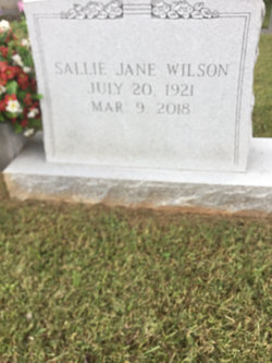 Sallie Jane <I>Elliott</I> Wilson 