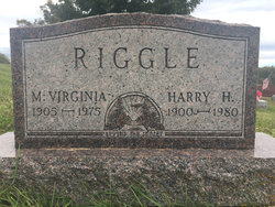 Mary Virginia “Virginia” <I>Evans</I> Riggle 