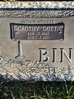 Dorothy Jean “Dottie” <I>Quinn</I> Bingham 