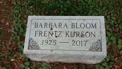 Barbara Ann “Bobbie” <I>Bloom</I> Frentz Kurson 