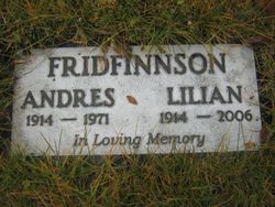 Lilian Helen “Lil” <I>Clarke</I> Fridfinnson 