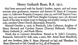 Henry Gerhardt Baars Sr.