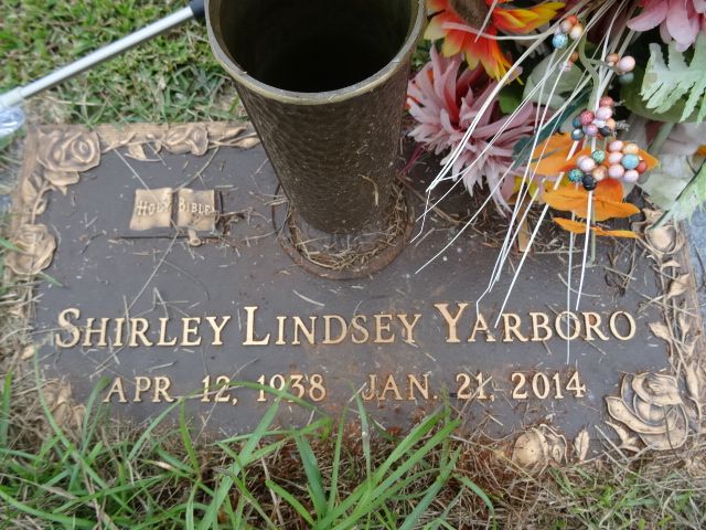Shirley Doris Lindsey Yarboro (1938-2014)