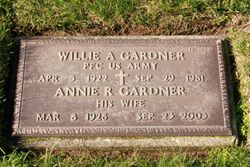 PFC Willie A Gardner 