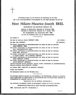 Hilaire Maurice Joseph Brel 