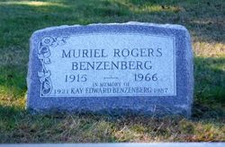 Muriel Rogers <I>Brown</I> Benzenberg 