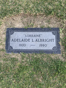 Adelaide Lorraine <I>Johnson</I> Albright 