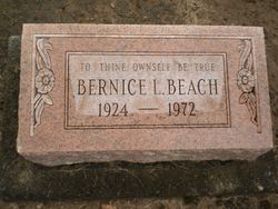 Bernice Lucille <I>Fultz</I> Beach 