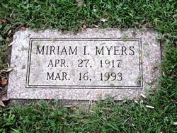 Miriam I. <I>Andreas</I> Myers 
