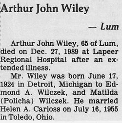 Arthur John Wiley 