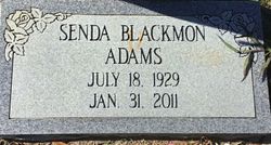 Senda Jane <I>Blackmon</I> Adams 