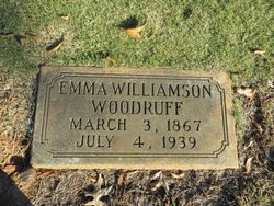 Emma <I>Williamson</I> Woodruff 