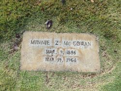 Minnie Zenobia <I>Sissom</I> McGowan 