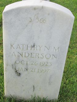 Kathryn M Anderson 