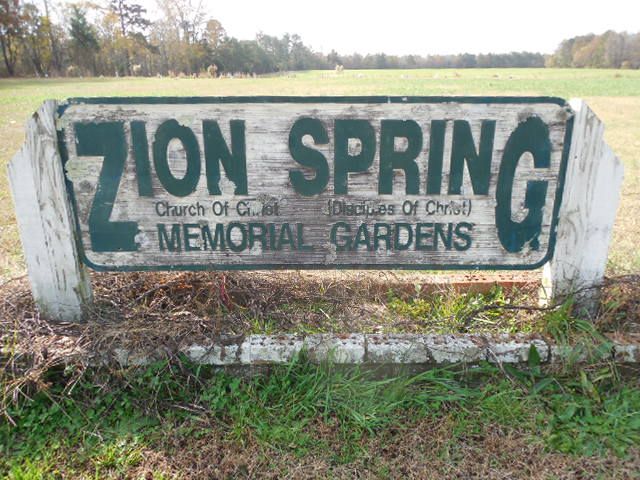 Zion Spring Church of Christ Memorial Gardens