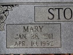 Mary Myrtle <I>Pearce</I> Stone 
