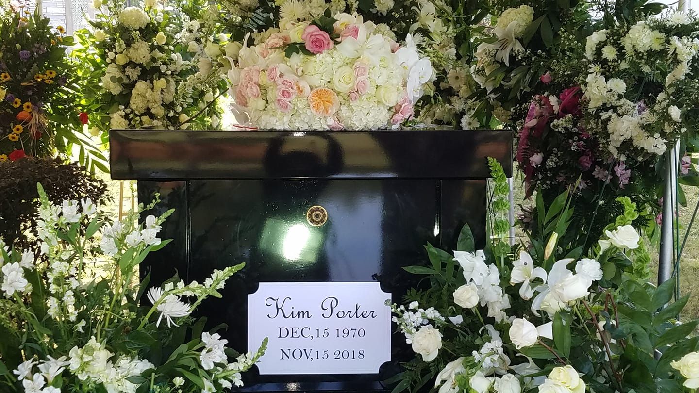 Image result for kim porter burial