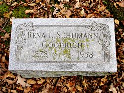 Lorena L “Rena” <I>Schumann</I> Goodrich 