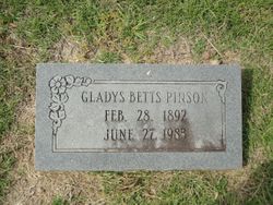 Gladys Clara <I>Betts</I> Pinson 