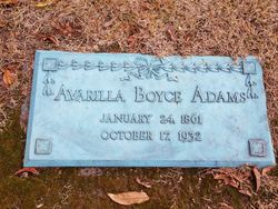 Avarilla “Ava” <I>Boyce</I> Adams 