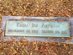 Emma Ida <I>Pace</I> Artman 