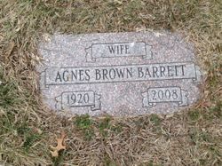 Agnes <I>Brown</I> Barrett 