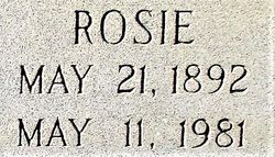 Rosa Lee “Rosie” <I>Williams</I> Wheat 