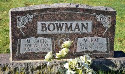 Mary Kathryn “Kay” <I>Ritter</I> Bowman 