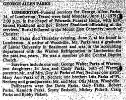 George Allen Parks 