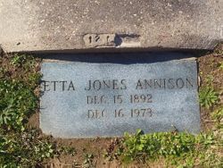 Etta <I>Jones</I> Annison 