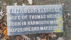 Eliza Burr <I>Eldridge</I> Hedge 