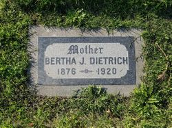 Bertha Jane <I>Chilcott</I> Dietrich 
