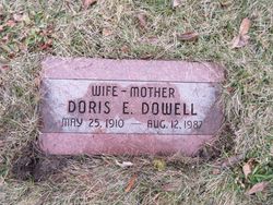 Doris Emma <I>Miller</I> Dowell 