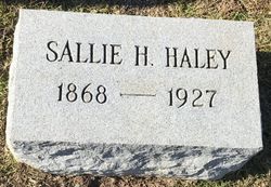 Sallie <I>Hulme</I> Haley 